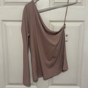 Brand new long sleeve one shoulder top